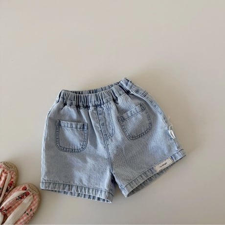 aiai/12. pocket baby denim short pants S(6M-2Y)-XL(4-5Y)