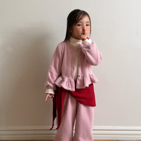 ellymolly/91. snow flower fril cardigan 13-15