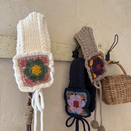 oren/32. flower knit hairband FREE