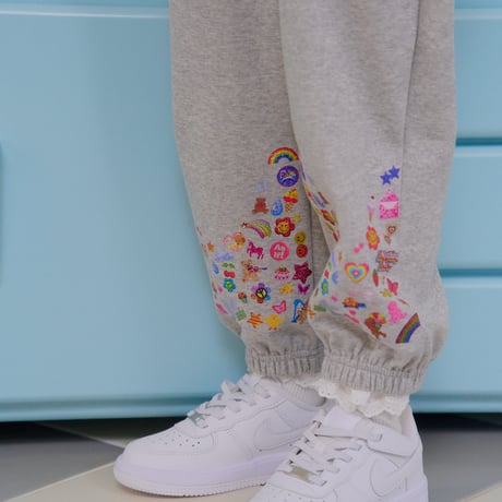 chouchoushasha/13. Kitchen Sticker Jogger Pants XS-XL