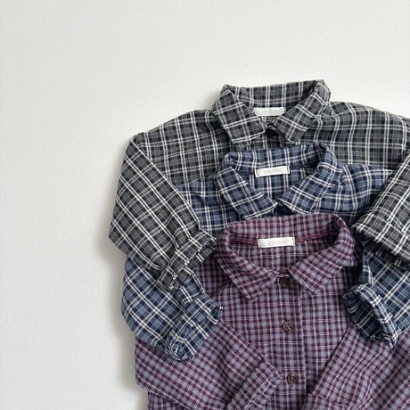 minirobe/15.  Lia Check Shirt  S-XL