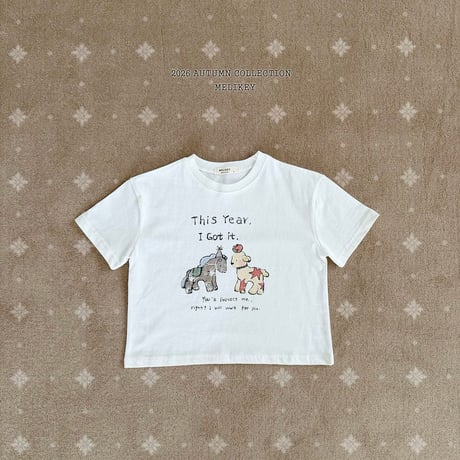 melikey/1. pony half t T-shirt XS-XL