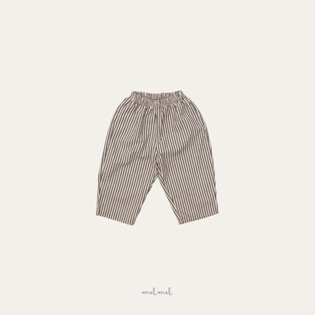melmel/26. Striped hip pockets pants XXS-XL