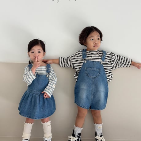 yogurtmansion/18. denim overalls pants XS-XL