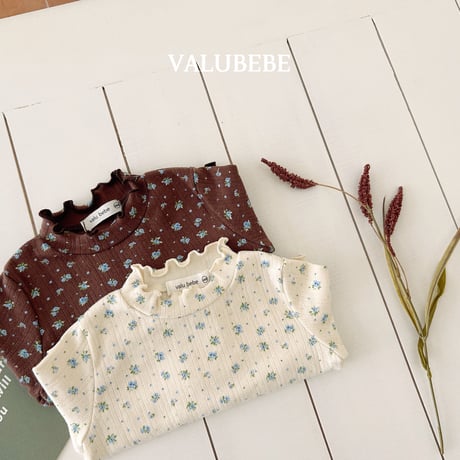 valubebe/13. roze flower gimo nanalri T-shirt 6M-S
