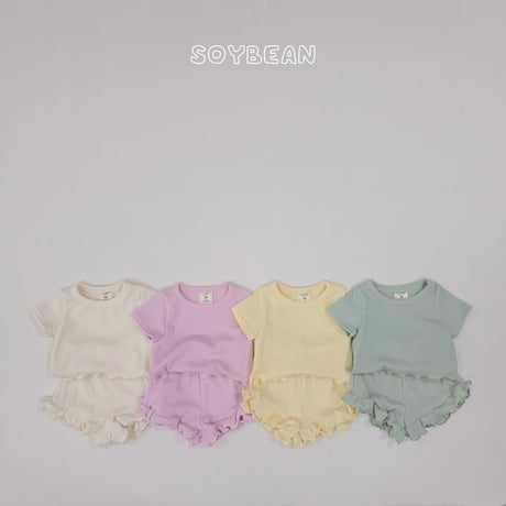 soybean/81. plan ) fresh fril updown set XS-XL