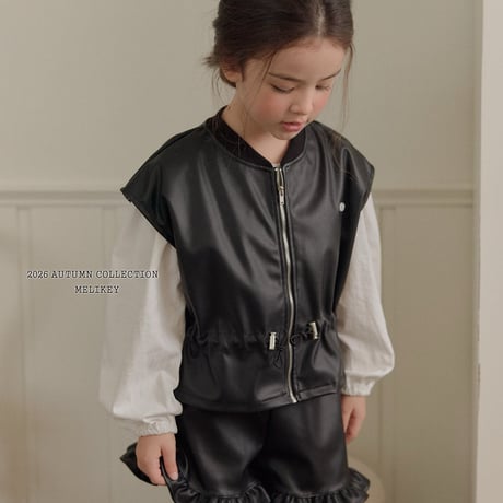 melikey/100. string ledder vest JS-JM