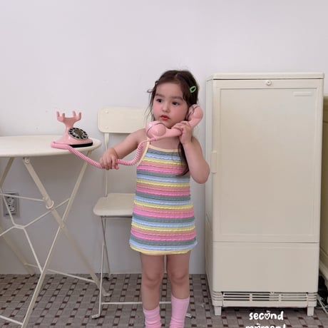 secondmoment/87. rainbow one-piece S-XL