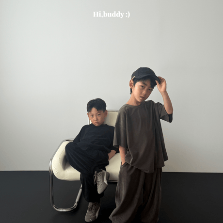 hibuddy/5. velvet half t T-shirt S-XL