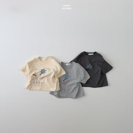 lindo/31. sketch half t T-shirt XS-XL