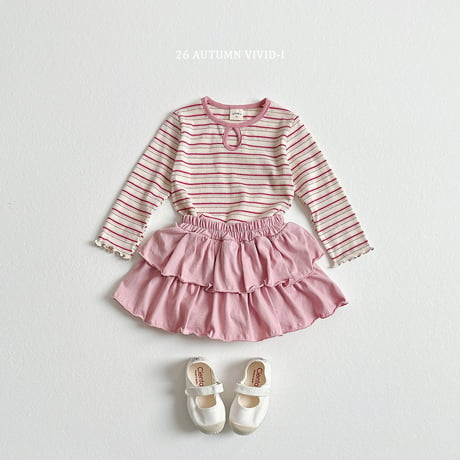 vividi/150. stripe T-shirt JS-JM