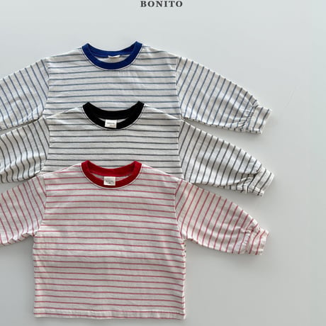 bonito/22. sibori two color st T-shirt 12M-XL