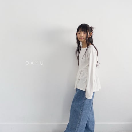 oahu/12. wide denim pants S-XL