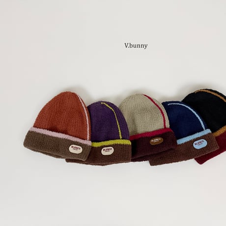 vbunny/44. terry line beanie FREE(48CM-53CM)