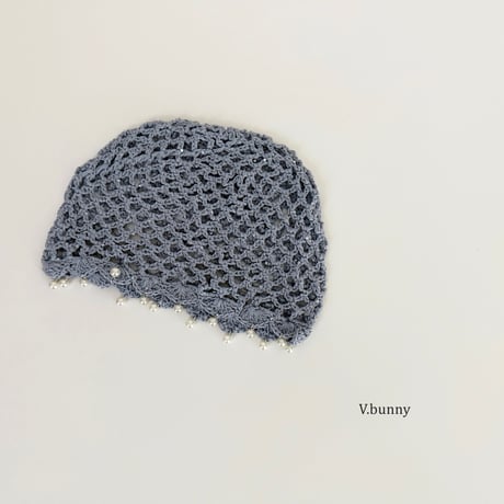 vbunny/18. pearl short beanie FREE(54-56CM)