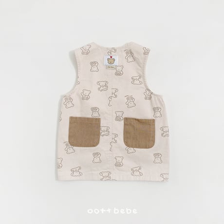 oottbebe/69. bear one-piece XS(1-2Y)-XL(6-7Y)