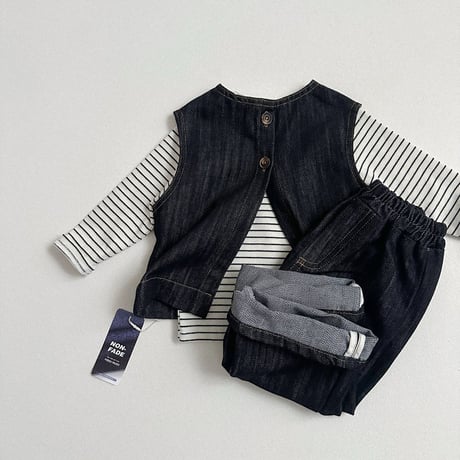 minirobe/21. Round Striped Long Sleeve T S-XL