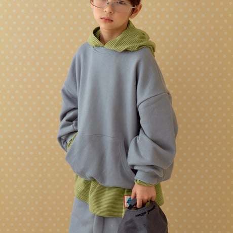 minimal/47. serve stripe hood T-shirt S-XL