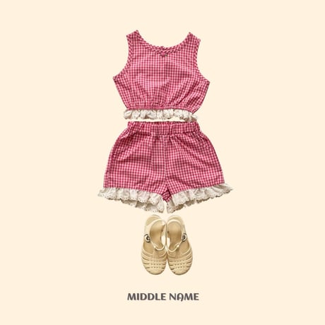 middlename/2. check sleeveless blouse JS-JM