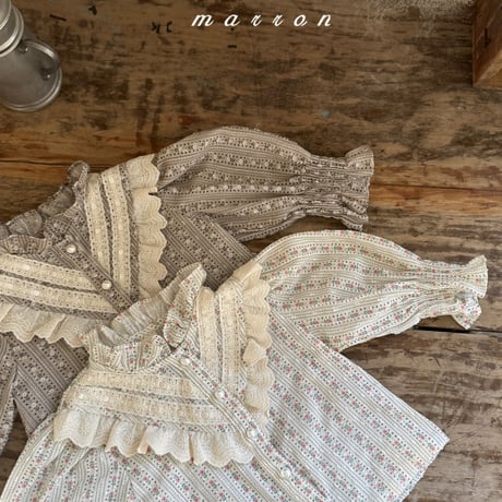 marron/33. ruru star blouse XS-L
