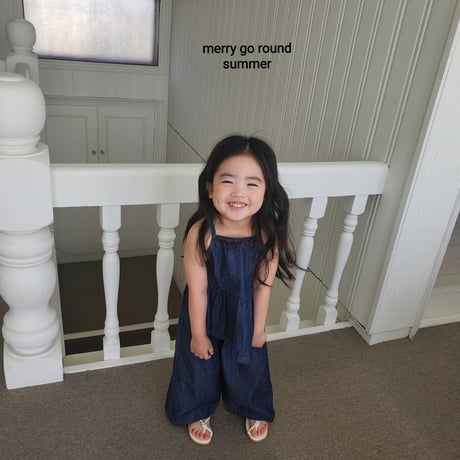 merrygoround/39. denim sleeveless XS-2XL