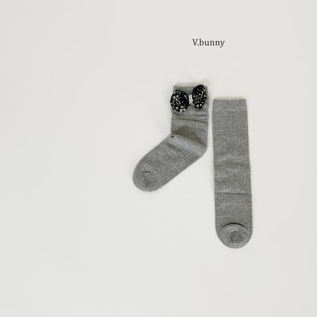 vbunny/32. bunny bongbong socks set FREE