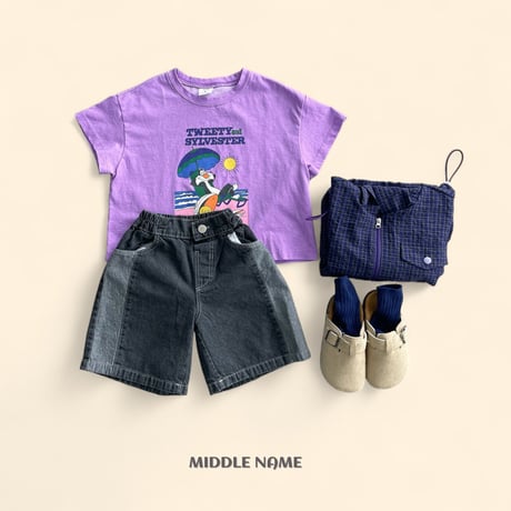 middlename/50. two color denim pants JS-JM