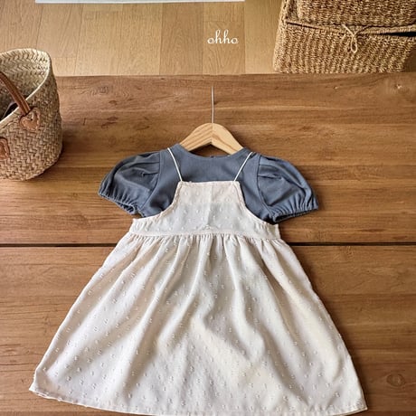 ohho/9. vanilla puff half t T-shirt S-2XL