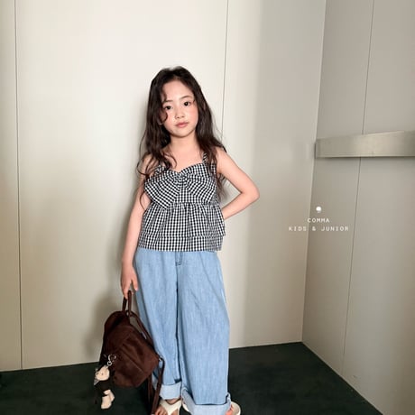 comma/168. linen wide denim P  160-170