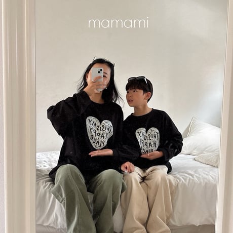 mamami/41. happy heart T-shirt FREE