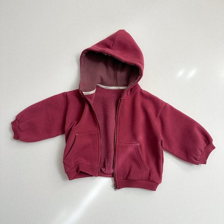 minirobe/24. Barrel hood zip-up S-XL