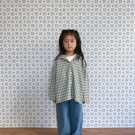 gou/16. check (withmom) shirt XS-XL