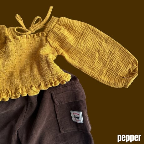 pepper/35. smoke blouse XS-XL