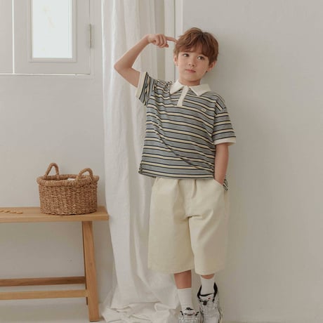heydo/50. waffle ST collar T-shirt JS-JL
