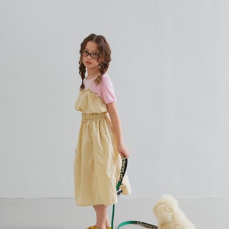 minimal/6. check lace skirt S-XL