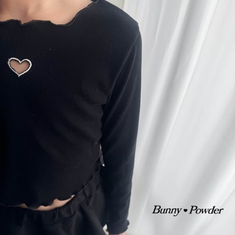 bunnypowder/58. heart T-shirt 2XL-4XL