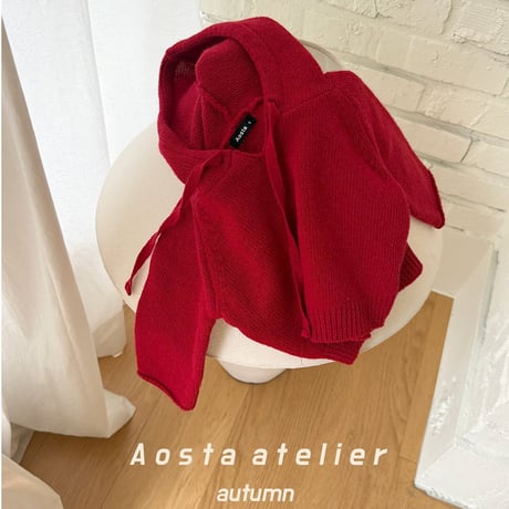 aosta/10. [Knit Cookie Hoodie] S(1-2Y)-L(3-5Y)