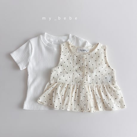 mybebe/23. snow flower sleeveless blouse XS-XL