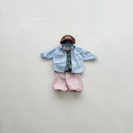 blackbean/18. matin bebe denim shirt S-M