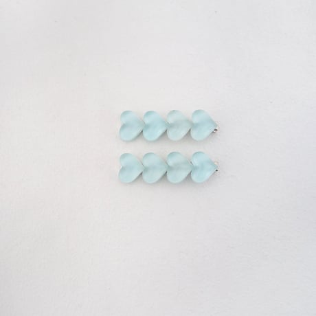 zanclover/50. glossy heart sissor pin FREE(2P_1SET)