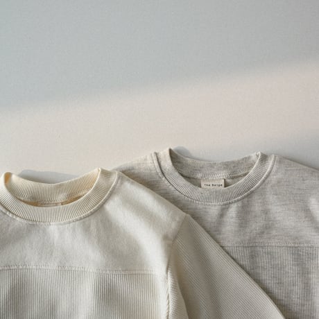 thebeige/11. Contrast long sleeve T XXS-L