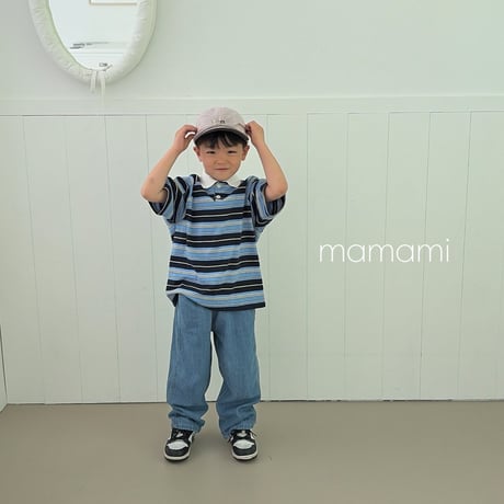 mamami/44. day day collar T-shirt XS-XL