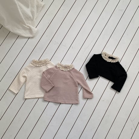 bebeholic/31. clover lace T-shirt S-L