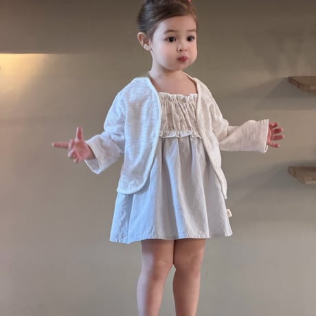 aiai/10. OPS cardigan set bustier S(6M-2Y)-XL(4-5Y)