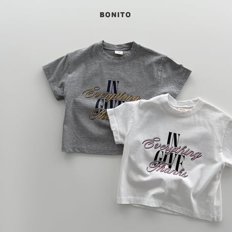 bonito/60. everything tee? 12M-XL