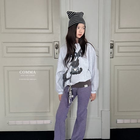 comma/5. knit cat man-to-man 140-150