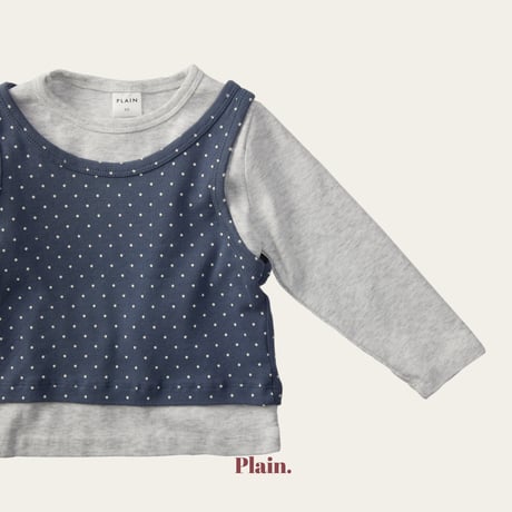 plain/34. dot rayerd sleeveless ) set XS-XL
