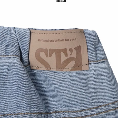 saintdoll/80. cloud denim pants XL-JM