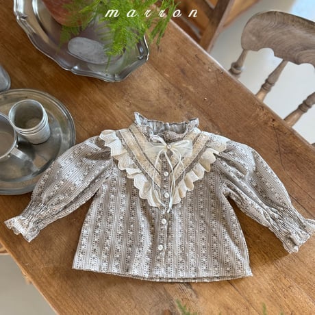 marron/33. ruru star blouse XS-L