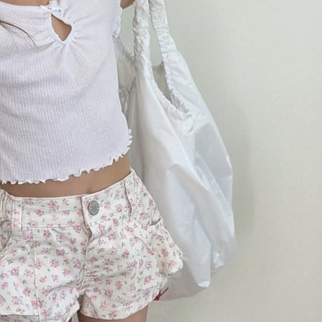 ellymolly/275. shirring opening point T-shirt 13-15